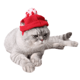thumbnail image 3 of Sombrero de gato del perro Sunnimix rojo, 3 of 8