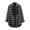Black, variant on Vivianyo HD Women's Oversized Plaid Flannel Shirts, Chest Pocket Long Sleeve Button Down Casual Blouses for Women, Women's Black, Sizes S-2XL