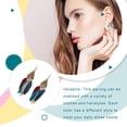 thumbnail image 1 of Feathers Earrings Long Drop Dangle Easy Matching Multicolor Classical Comfortable Modern Style Ear Pendants for Women Jewelry mixed color, 1 of 7