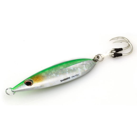 Shimano Fishing BFLY FLATFALL 200G GRN SIL Jigs [BFLFF200GS]