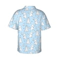 thumbnail image 3 of Haiem Rabbit And Bird Printed Hawaiian Shirt for Men - Men’s Casual Beach Summer Shirts - Stretch Fabric with Modern Fit-Medium, 3 of 9
