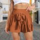 thumbnail image 5 of Pantalones cortos de playa para mujer Cintura elástica Pantalones cortos ligeros de moda Dobladillo con volantes para el verano FLhrweasw Para estrenar, 5 of 7