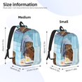 thumbnail image 2 of Easygdp Funny Cat Taking a Bath Mochila de Lona Resistente para Laptop, Compatible con Laptops de 15 a 17 pulgadas, Ideal para Escuela, Trabajo y Viajes-Medium, 2 of 5