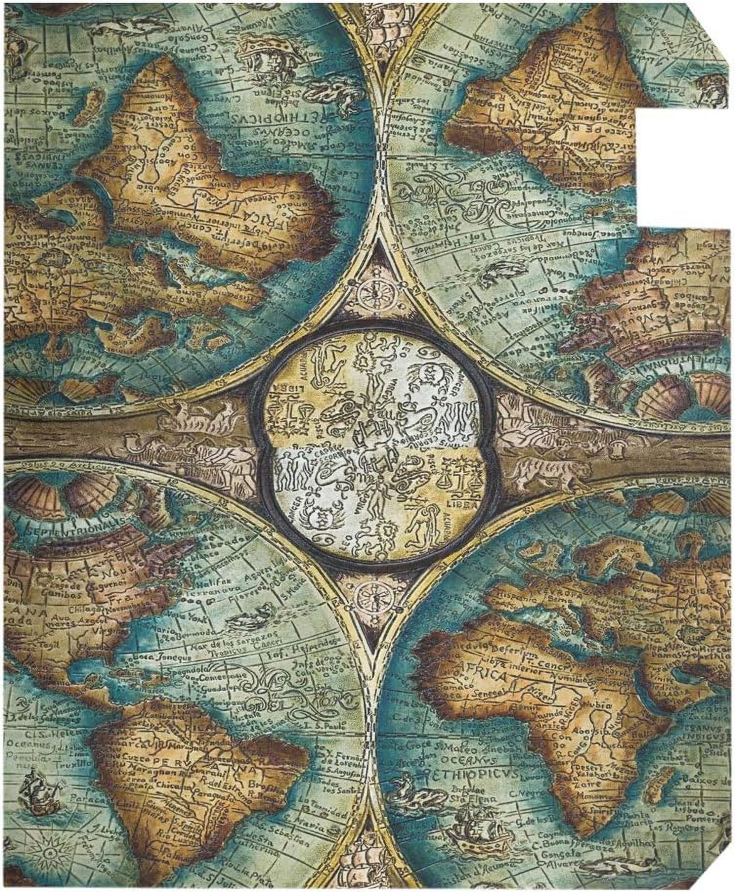 Vintage World Map Magnetic Mailbox Cover MailWraps Garden Yard Home Decor for Outside Oversized-25.5" x20.8"