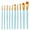 Blue BU, variant on Iumwxz stationary 10PCS Artist Watercolor Painting Brushes Brush Oil Acrylic Watercolor Painting Office supplies Blue wood Rollbacks on Essentials