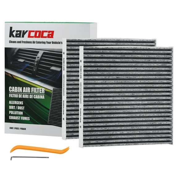 FL3Z19N619A (CF12150) Premium Cabin Air Filter With Activated Carbon Compatible with Ford F-150 F-250 F-350 F-450 F-550 SUPER DUTY 2015-2023 （2 Pack）