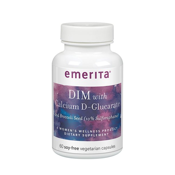 Emerita DIM Formula with Calcium DGlucarate Womens Supplement for