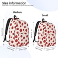 thumbnail image 2 of Balery Abstract Red Polka Dot Mochila Clásica Impresa Básica para Viaje, Mochila Escolar Resistente al Agua, Mochila de Lona con Correas Ajustables-Medium, 2 of 5