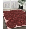 thumbnail image 3 of Ahgly Company Tapis d'Intérieur Lavables en Machine, Carrés de Pamplemousse de Transition, Carrés de 6', 3 of 7