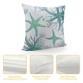 thumbnail image 4 of Nawypu Nautical Coastal Throw Pillow Covers Beach Theme Blue Seashell Coral Starfish Pillow Cover Summer Couch Pillow Cases Outdoor Sofa Cushion Cover Modern Decor for Bed Living Room, 4 of 5