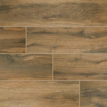 Botanica Cashew 6 in. x 24 in. Glazed Porcelain Floor and Wall Tile (9.69 sq. ft. / case)
