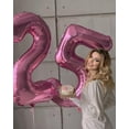 thumbnail image 4 of Number Balloon 40 Inch for Birthday Decorations, Large Foil Balloon Numbers, Mylar Giant Birthday Balloon for Boy Girls Women Men, 4 of 17