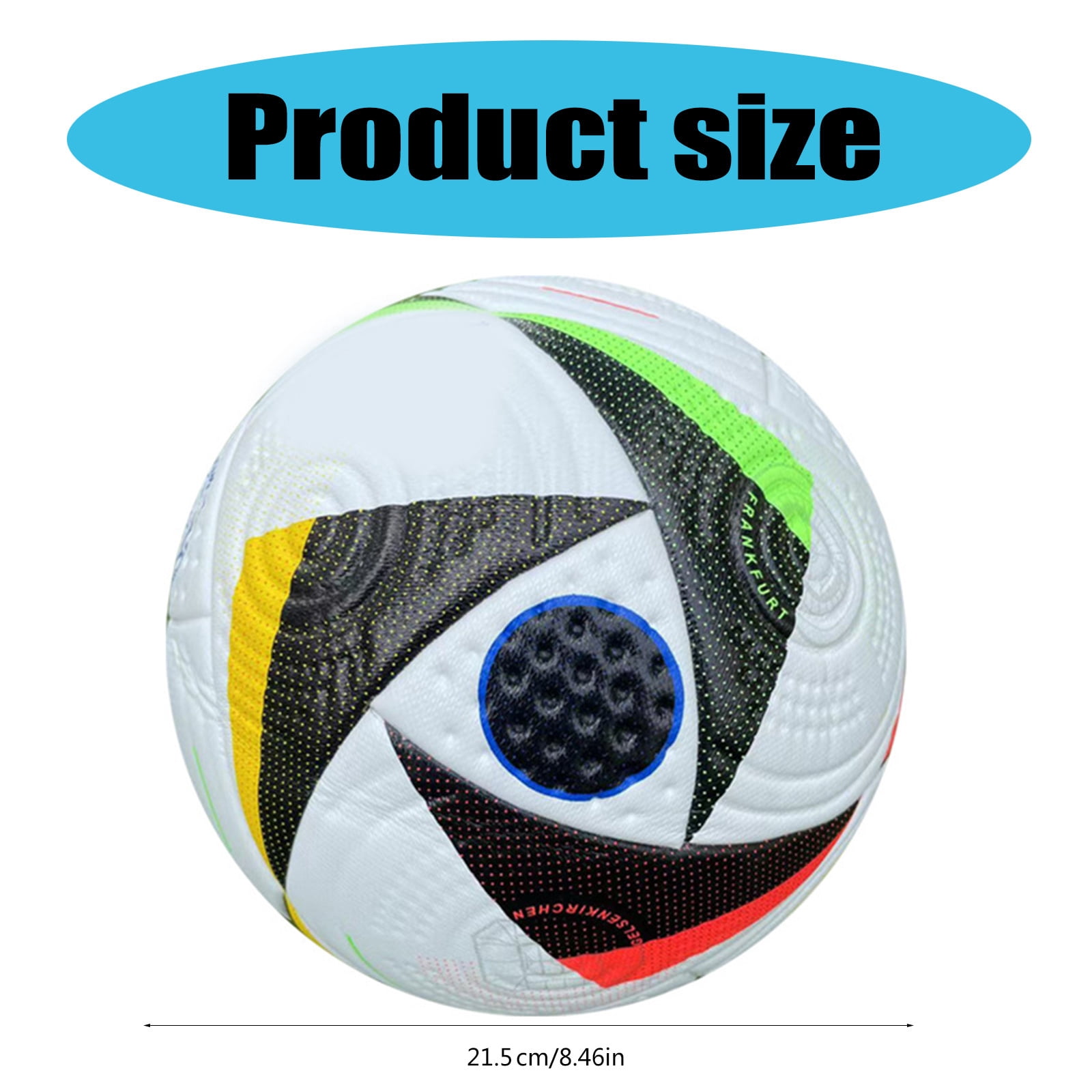 BIBABLYKE Professional Offical Size 5 Soccer PU Seamless Wear Resistant Football Outdoor Sports Training Game Football Enduring