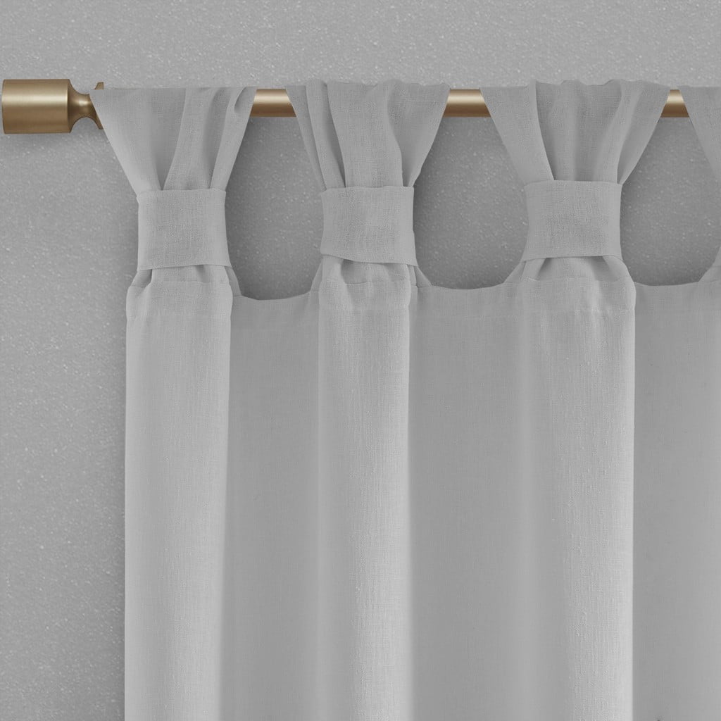 MAYEERTY Floral Embellished Curtain Panel - Cuff Tab Top, Solid, Single