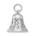 thumbnail image 2 of 925 Sterling Silver Solid Moveable Polished Movable Bell Charm 20x15mm Wide Pendant Necklace for Women, 2 of 4