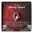 thumbnail image 1 of To Mom Thank You Forever Necklace w Message Card, 1 of 7