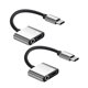 thumbnail image 1 of Adaptador de audio Qianheqian 2 en 1 de aleación de aluminio tipo C a 3,5 mm para auriculares (plateado), 1 of 6