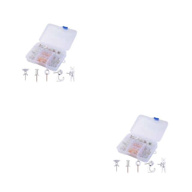 Toystoory Chincheta transparente Pasador de chincheta pequeña Suministros de tachuelas de pared Chincheta Type2 NO2