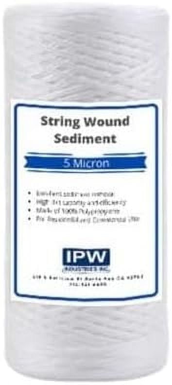 IPW Industries Inc. Compatible to Campbell HDSC5 Sediment Filter Cartridge, 5 Micron, 10" x 4.5", Large Capacity