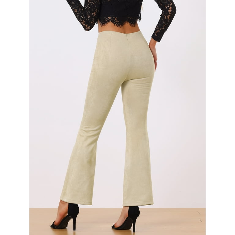 Unique Bargains Women's Flared Hidden Side Zipper Knitted Unique Bargains Women's Flared Hidden Side Zipper Knitted