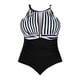 thumbnail image 3 of Gibobby Bañador de una pieza Moda femenina suelta transpirable Sexy siamés conservador encaje plisado de talla grande(A,G), 3 of 4