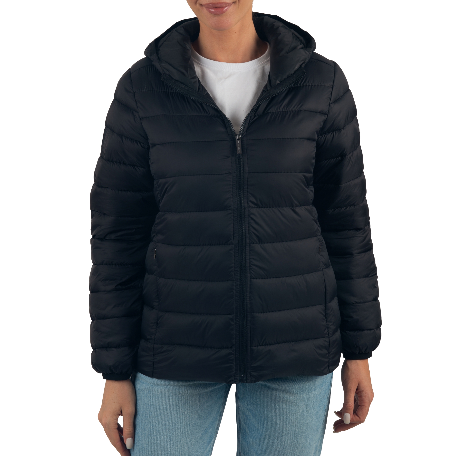 Alpine Swiss Eva Women's Lightweight Hooded Puffer Jacket photo 1