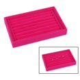 thumbnail image 4 of kurtrusly Stackable Jewelry Tray Multipurpose Portable Velvet for Rings Earring Bangle Flannel Pink 227x146x31mm 1Set, 4 of 6