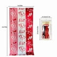 thumbnail image 3 of Darzheoy Valentines Day Door Curtain, Heart Design Ribbon Silk Curtain for Doorway Decor, Perfect for Valentine's Party Wedding and Home Decoration Arrangements, 3 of 7