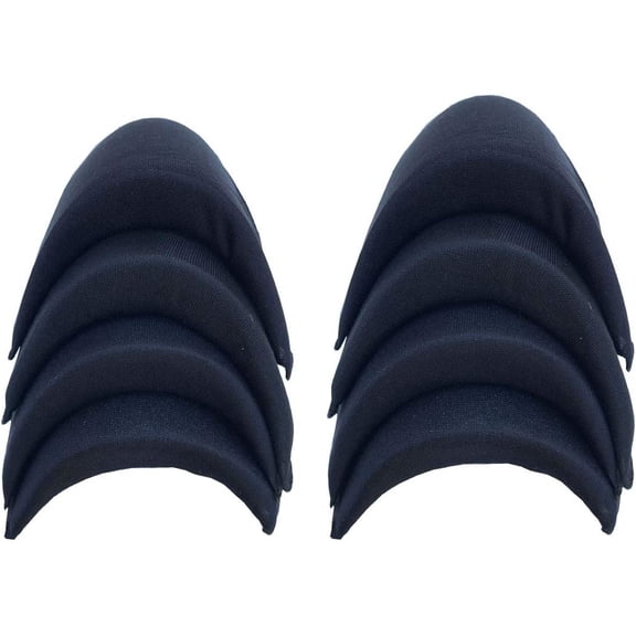 Mens Shoulder Pads for Jacket Blazer T-Shirt Clothing Dress Shoulder Pad Inserts Sewing Accessories 4 Pairs Black 4pairs Pads Black