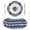 Blue, variant on Blue Beige Anchor Round Placemats Set of 2 Nautical Summer Beach Coastal Ocean Place Mats Indoor Woven Table Mats Washable Heat-Resistance Braided Dining Table Placemats for Kitchen Party 13 Inch