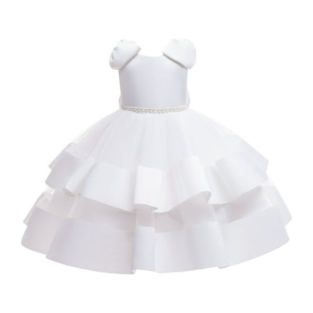 

HTGFGMGW Dress for Girls Toddler Kids Baby Girls Daisy Slip Dress Floral Beach Dress NightdressClothes Summer Dresses for Girls White