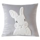 thumbnail image 1 of Yhmxh Fundas de cojín decorativas con lindos conejitos, funda de cojín para sofá, almohada bordada, funda de cojín para el coche, fundas de almohada, 1 of 6