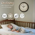 thumbnail image 6 of Geevon Vintage Wall Clock, Silent 18" Non Ticking Retro Round Clock Quartz Decorative Battery Operated Wall Clock for Kitchen, Office, Classroom, Bedroom, Living Room Decor, 6 of 9