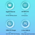 thumbnail image 3 of Estación de acoplamiento USB3.0 Expansion Dock Hub compatible con HDMI para Surface Pro X/9/8, 3 of 9