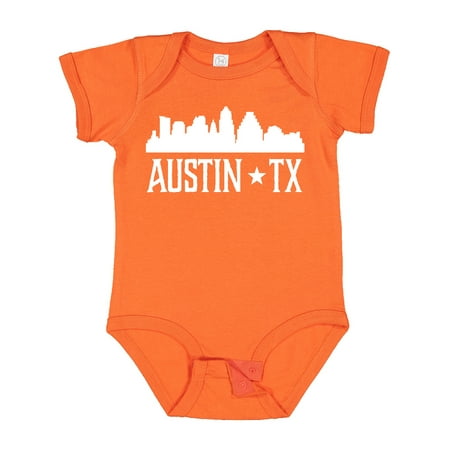 

Inktastic Austin Texas Skyline Silhouette TX City Gift Baby Boy or Baby Girl Bodysuit