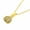 Yellow, variant on Women's Stainless Steel Ladybug Pendant Necklace – Multicolor Cubic Zirconia – 18"-20" Adjustable Link Chain – Steel or Yellow Gold Tone – Cute & Sparkly Good Luck Jewelry (Yellow Gold-Tone)