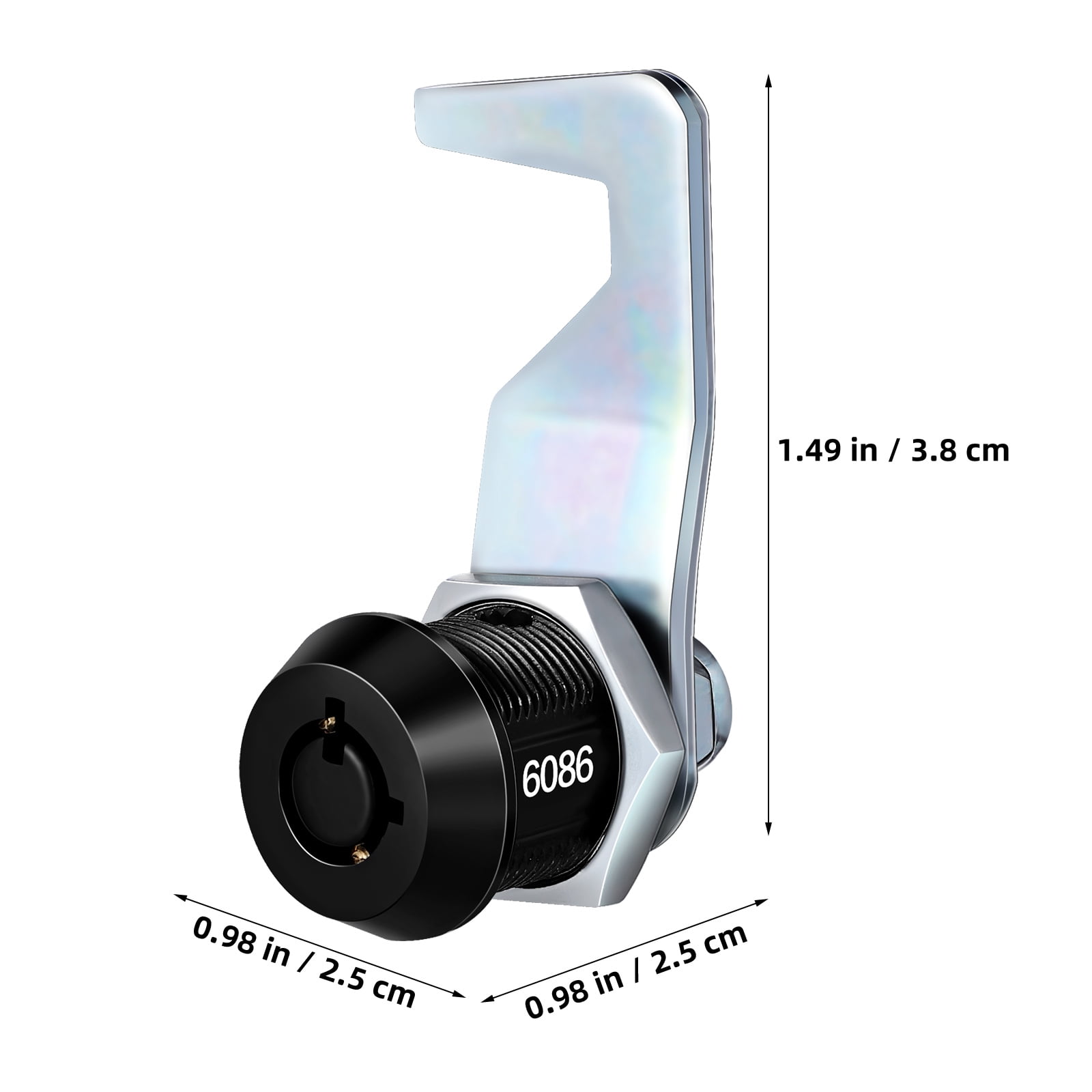 Raindrops Cabinet Locks Zinc Alloy Black Adults Home Use 2 Sets