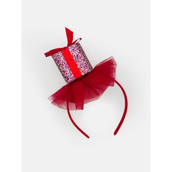Holiday Time Women's Gift Box Headband, Red