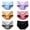 Mix 6 Colors, variant on Women Mid-waist Cotton Panties Solid Full Coverage Briefs Stretch Panties Soft Underpants