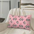 thumbnail image 4 of Plush Throw Pillow Covers, Valentine's Day Panda Pillow Cases with Invisible Zipper, Breathable Microfiber Pillow Cases Standard Size for Sleeping Bedroom Sofa Living Room 14x20, 4 of 5