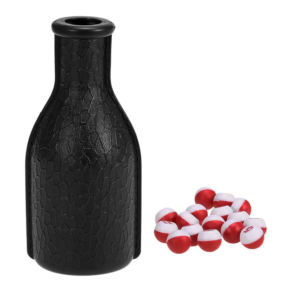 Billiard Tally Bottle Pool Shaker Bottle Kelly Pill Pool Billiard Depot Bottle with 16 Numbered Peas