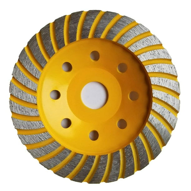 Muela abrasiva de diamante 125 x 22,2 mm - Muela de copa de diamante turbo para hormigón, granito, piedra, mármol, piedra, mampostería, ladrillo, hormigón en bruto, hormigón encerado JFHHH pequeña
