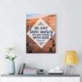 thumbnail image 5 of Scripture Walls  Walk Humbly With God Micah 6:8 Bible Verse Canvas Christian Wall Art Ready to Hang Unframed, 5 of 9