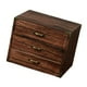 thumbnail image 4 of Organizador de escritorio de madera con cajones compactos, organizador de maquillaje decorativo. 24 x 18 x 19 cm, 4 of 9