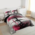 thumbnail image 3 of Manfei Happy Valentine's Day Bedding Comforter Set 2pcs for Female Men,Romantic Couple Lover Twin Comforter Sets Microfiber,Love Heart Print Breathable Bedding Set,Microfiber Bedroom Decor, 3 of 8
