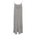 thumbnail image 7 of Womens Summer Sleeveless Backless Cami Dress Adjustable Spaghetti Strap Ruched Ruffle Hem Flowy Beach Vacation Sundress, 7 of 7