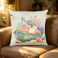 thumbnail image 1 of Summer Pillowcase Blue And Theme Print Soft Breathable Fabricsofa Bedroomcourtyard Decorative Cushion Cover, 1 of 9