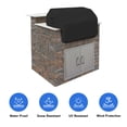 thumbnail image 3 of Covers & all Built-in Outdoor Grill Cover, Durable Heavy Duty 18 Oz Waterproof Cover Tuff Material with Air Pocket & Elastic for Snug Fit (32" W x 26" D x 24" H inches, Black), 3 of 10