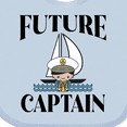 thumbnail image 4 of Inktastic Cute Baby Boy Sailing Captain Boys Baby Bib, 4 of 4
