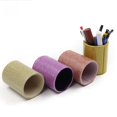 thumbnail image 2 of Portalápices de cuero para oficina, soporte de escritorio con forma de cilindro, soporte creativo de cuero redondo para bolígrafos, 2 of 3